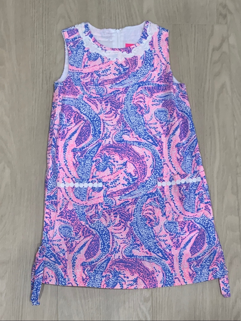 Lilly Pulitzer Pink and Blue Paisley Shift Dress